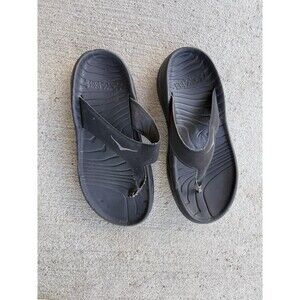 Hoka One One Ora Recovery Size Women's 8 Black Thong Flip Flop Sandals